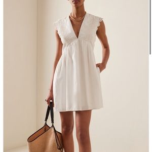 POSSE Cassidy Broderie Anglaise Cotton Mini Dress